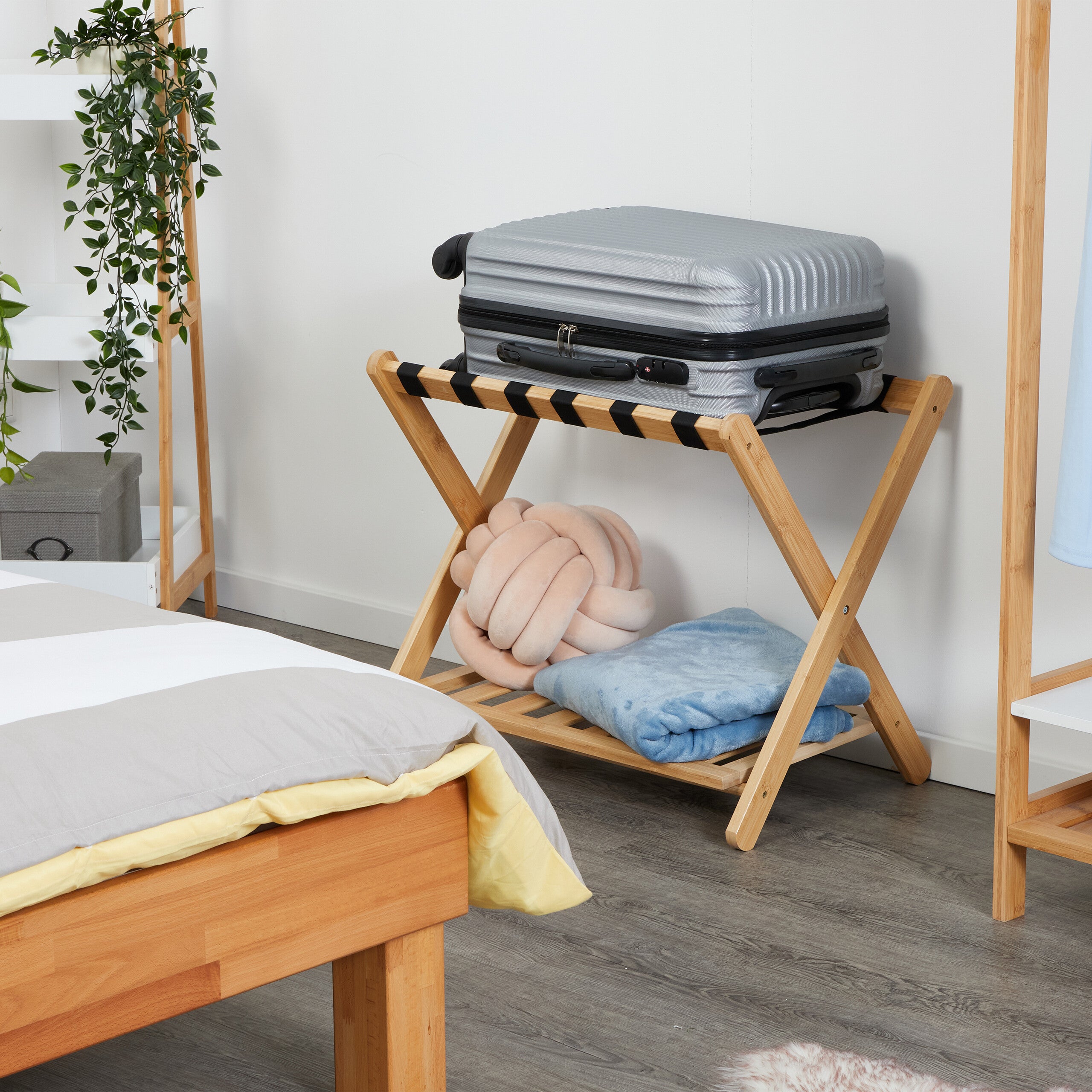 Suitcase Holder Porte Valise Bois Porte Valise Pliant Pour Chambre