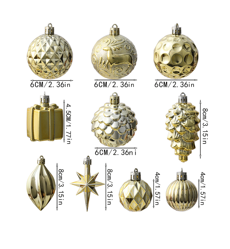 Lot De 5 Ou 10 Boules De Noël En Plastique - Décoration De Sapin, Fabriqué En France, Neuves