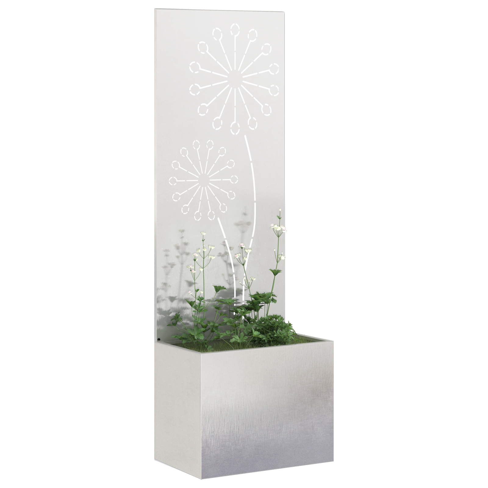 Écran de confidentialité de jardin Fretwork Argent 50 x 150 cm vidaXL - 3