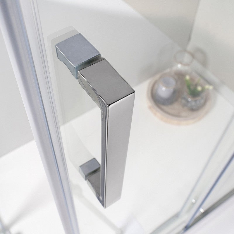 Cabina Box Doccia Angolare Elite 80 x120 Cm Scorrevole Trasparente Cristallo Temperato 6 mm - 5