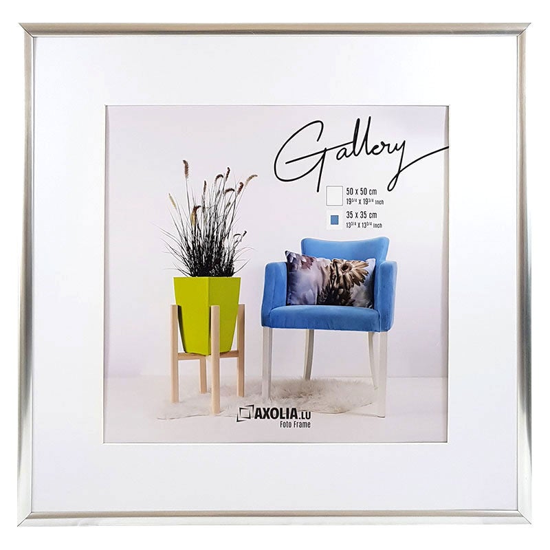 Cadre Photo 50x50 cm - Champagne - Plastique - Evry