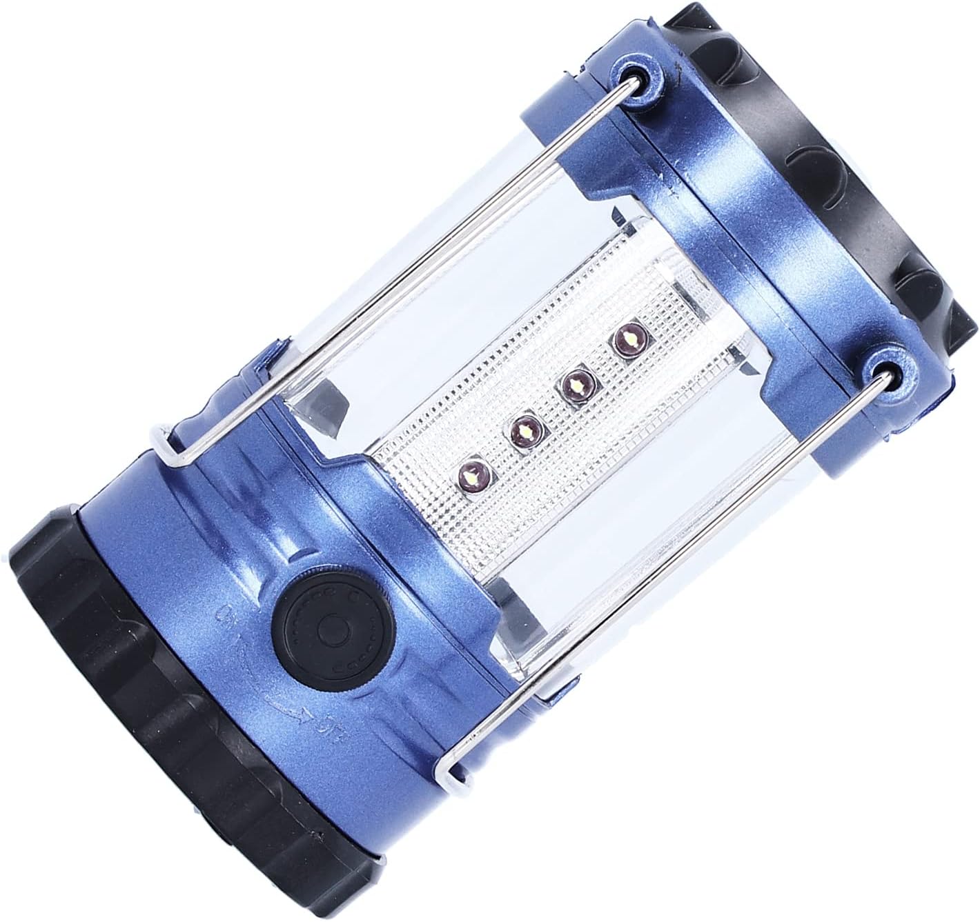 Przenośna latarka kempingowa LED, zewnętrzne światło awaryjne, niebieska, idealna na kemping, wędrówki, wędkowanie i w przypadku przerw w dostawie pr