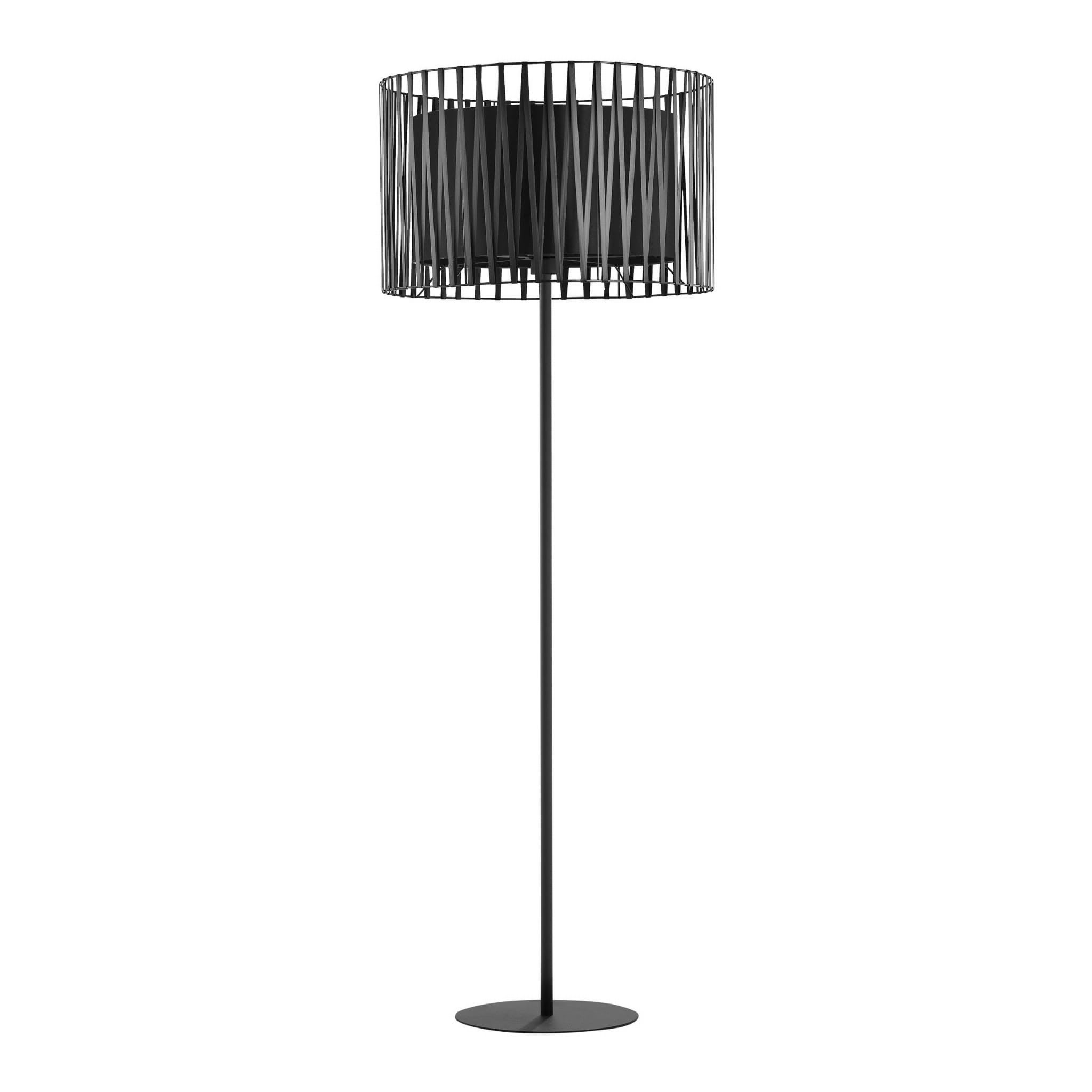 Lampa podłogowa stojąca Harmony czarna 1xE27x15W wym: 158 x 50 x 50 cm tkanina TK Lighting
