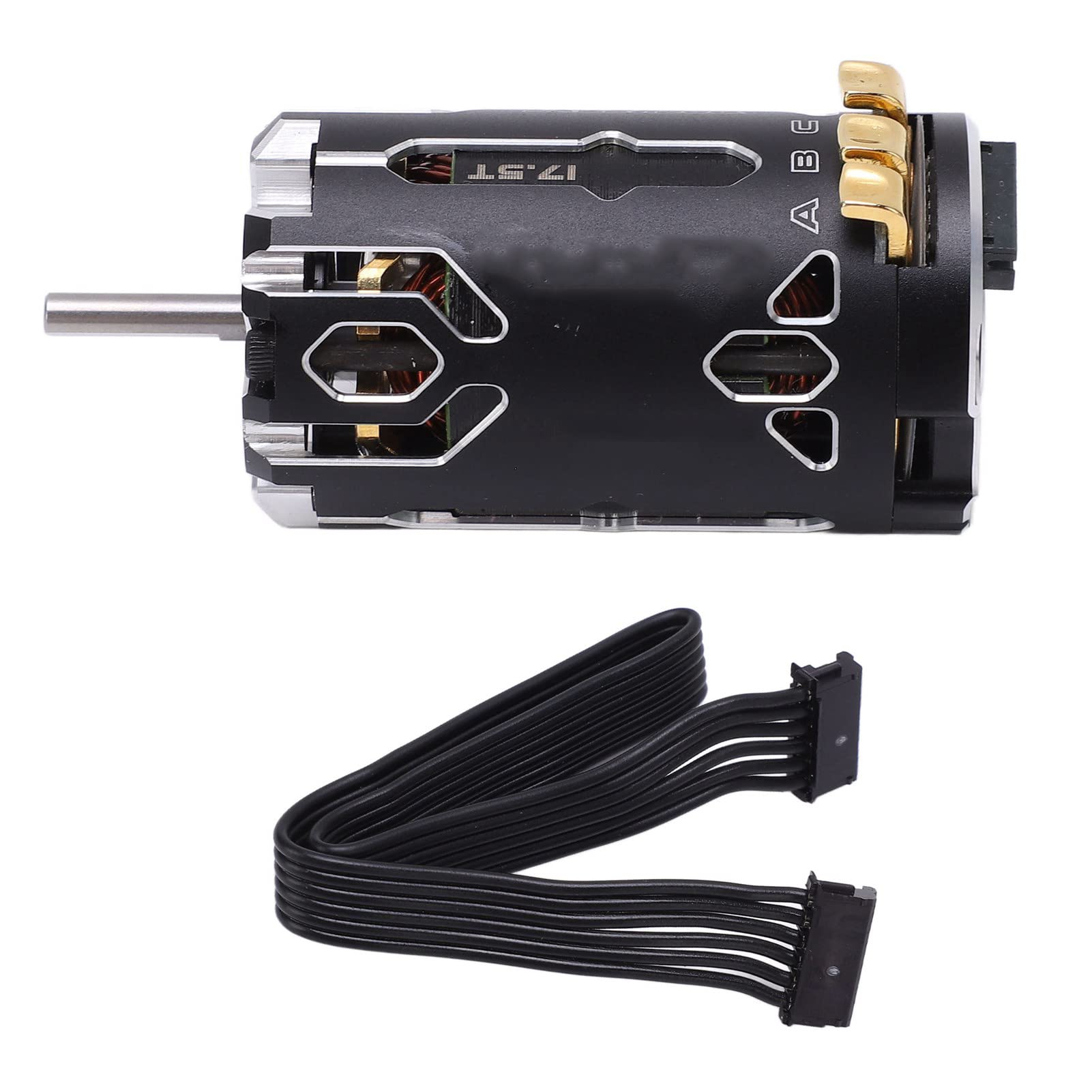 Qcwwy Moteur 3660 RC 4200KV – Rotor 4 Pôles – Étanche, Dissipateur – Pour Voitures 1/8, 1/10 – Alu 6061 T6