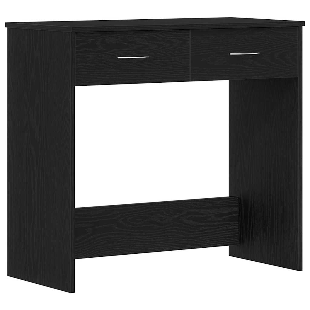 vidaXL Bureau Chêne noir Bois d'ingénierie 80 x 40 x 75 cm - 2