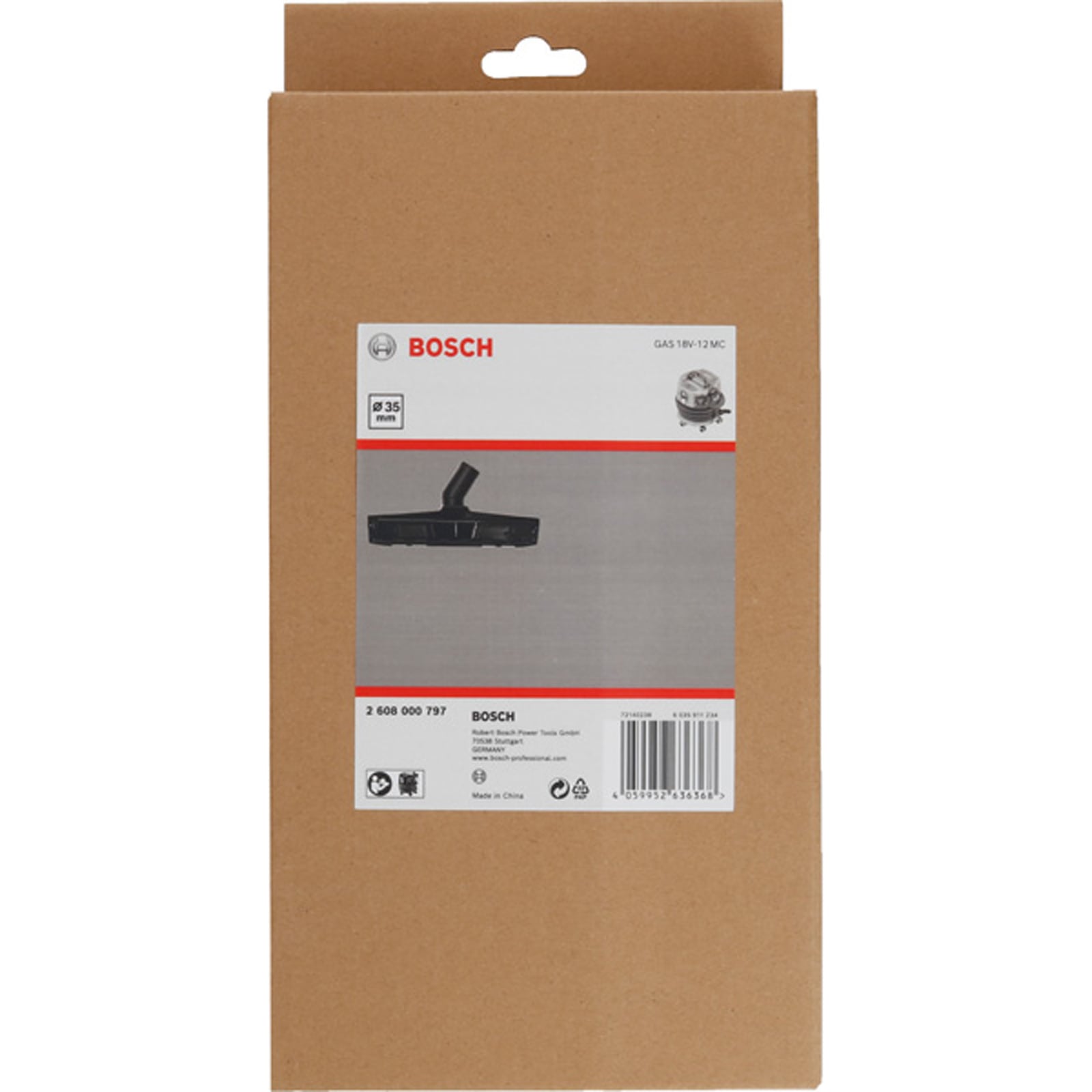 Ssawka do odkurzacza Bosch GAS 18V-12 MC Professional szeroka i czarna - 4