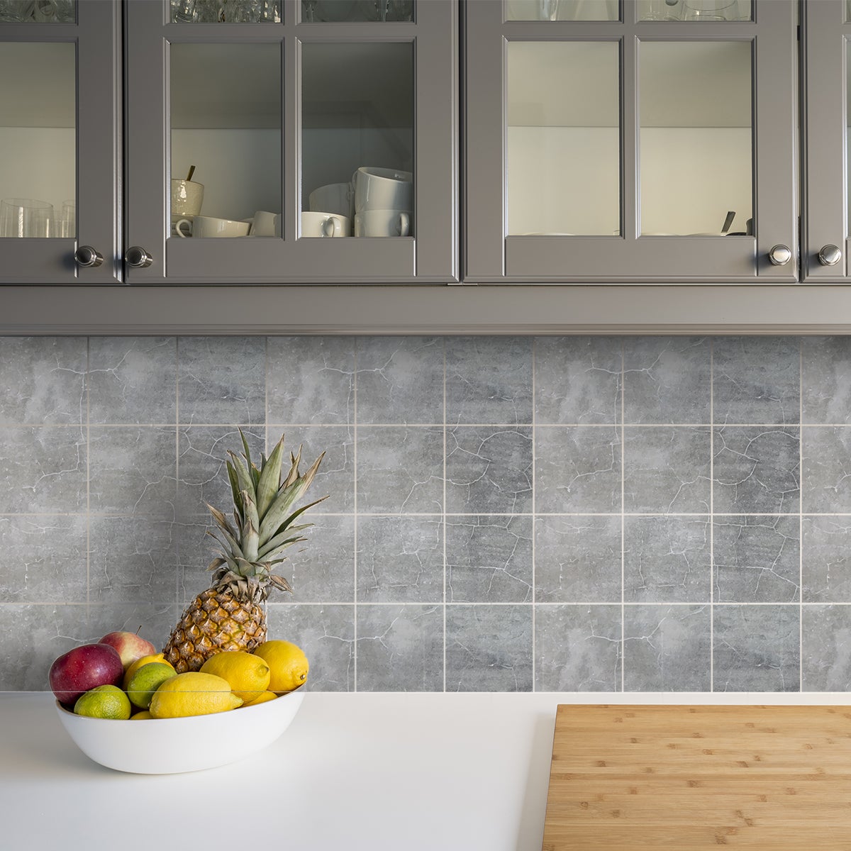 9 adesivi piastrelle calcestruzzo cerato - Sticker adesivo - adesivi murali - 9stickers30x30cm - 3