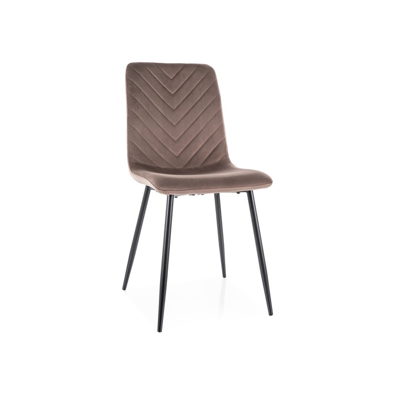 Krzesło tapicerowane DAREN VELVET cappuccino