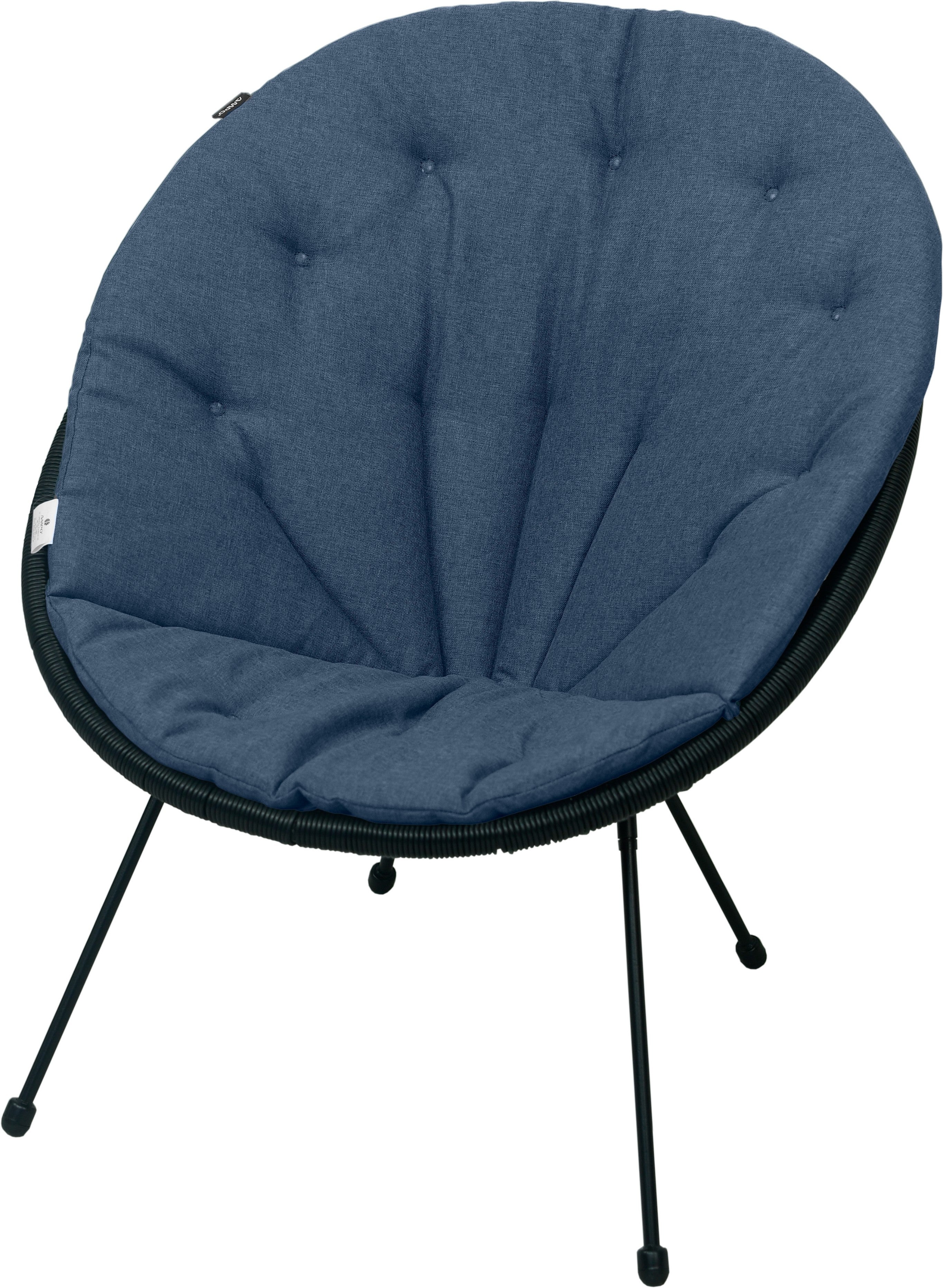 Poduszka na fotel żyłkowy AMPO granatowy melanż Acapulco 1 szt.