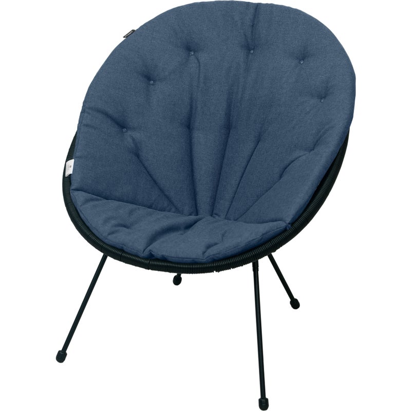 Poduszka na fotel żyłkowy AMPO granatowy melanż Acapulco 1 szt.