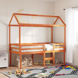 Tetto per letto per bambini 207x80,5x151,5 cm in legno di pino
