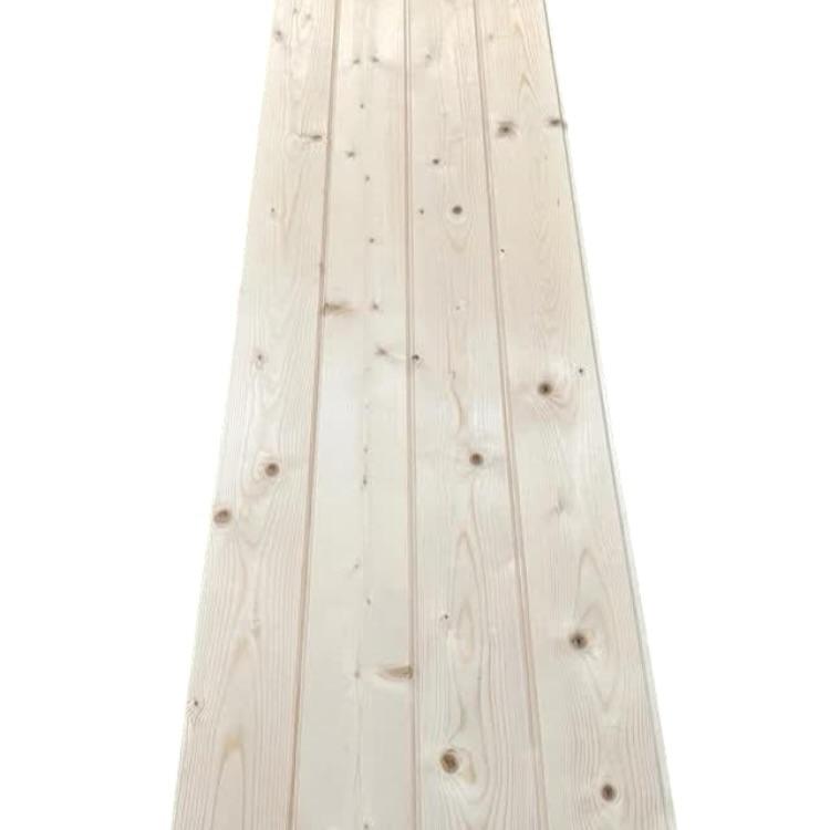 Pack de 24 réguas de revestimento macho e fêmea em madeira de abeto, 1 × 10 × 240 cm (5,76 m²) - 2