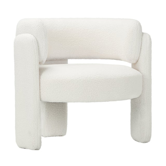 Fauteuil-Canapé Design Minimaliste, Sublimez votre Intérieur Moderne et Tendance, Blanc