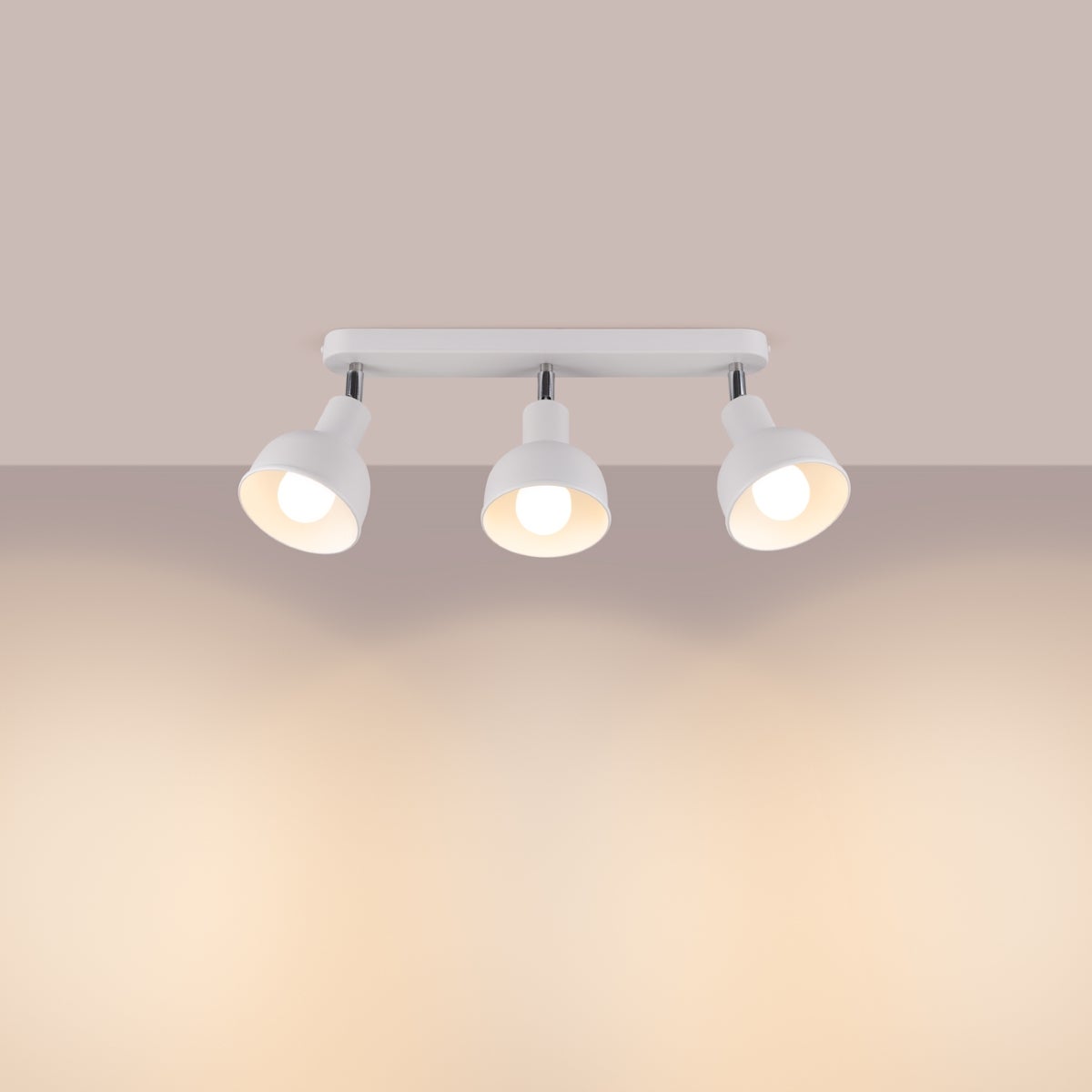 Plafon ZENDA 3 biały LED 3000K - 59x24x18.5cm Sollux