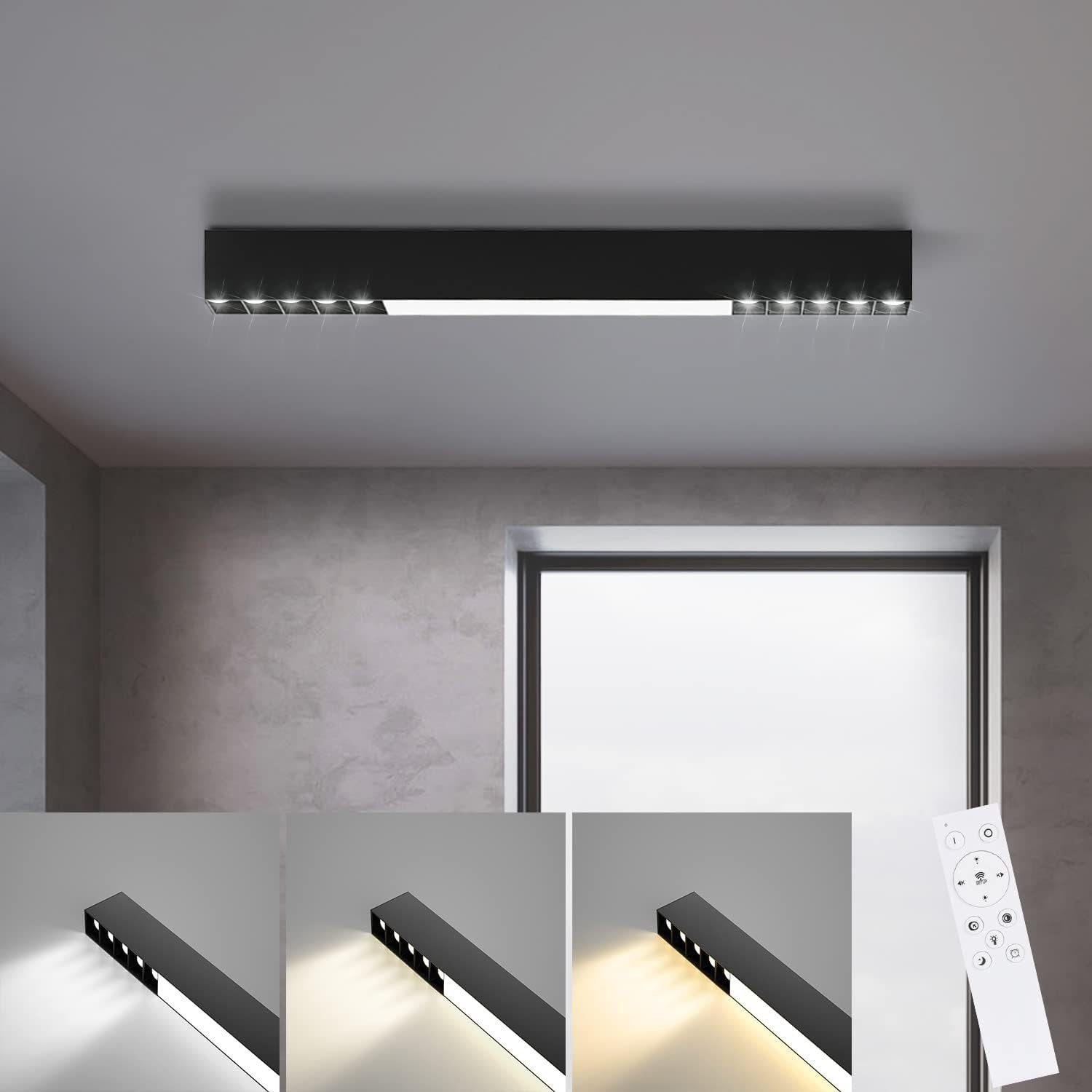 NETTLIFE Plafonnier LED Couleur Intensité Variable 24W Blanc avec