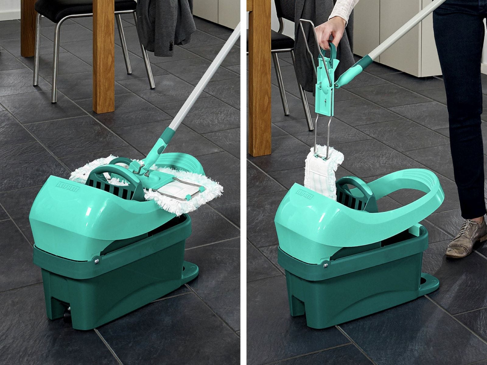 Leifheit 55076 seau et système de lavage Vert - 5