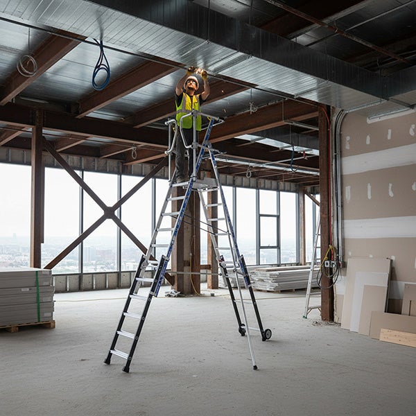 Pirl télescopique de 8 à 11 marches - Hauteur max. de travail 4.50m - 2272963 - 4