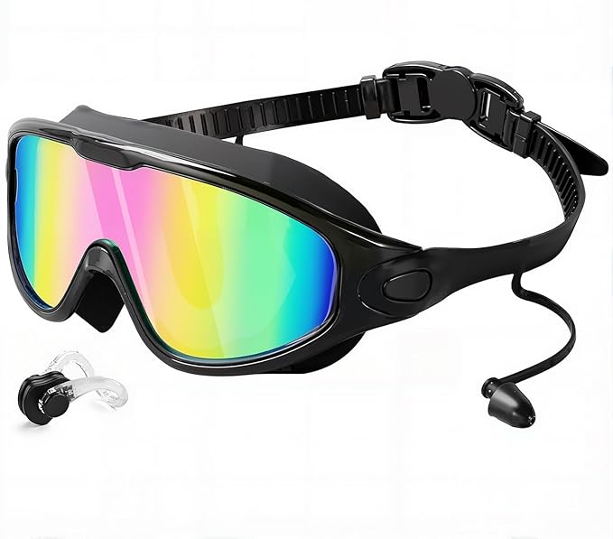 Lunettes de natation antibuée protection UV sans fuite réglables