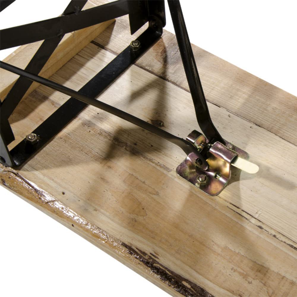 Set Birreria Completo Tavolo Con 2 Panche In Legno Naturale Gambe Pieghevoli Bar Pub Giardino Fiera Picnic Camping Campeggio Feste Sagre 180x70x75 Cm - 2