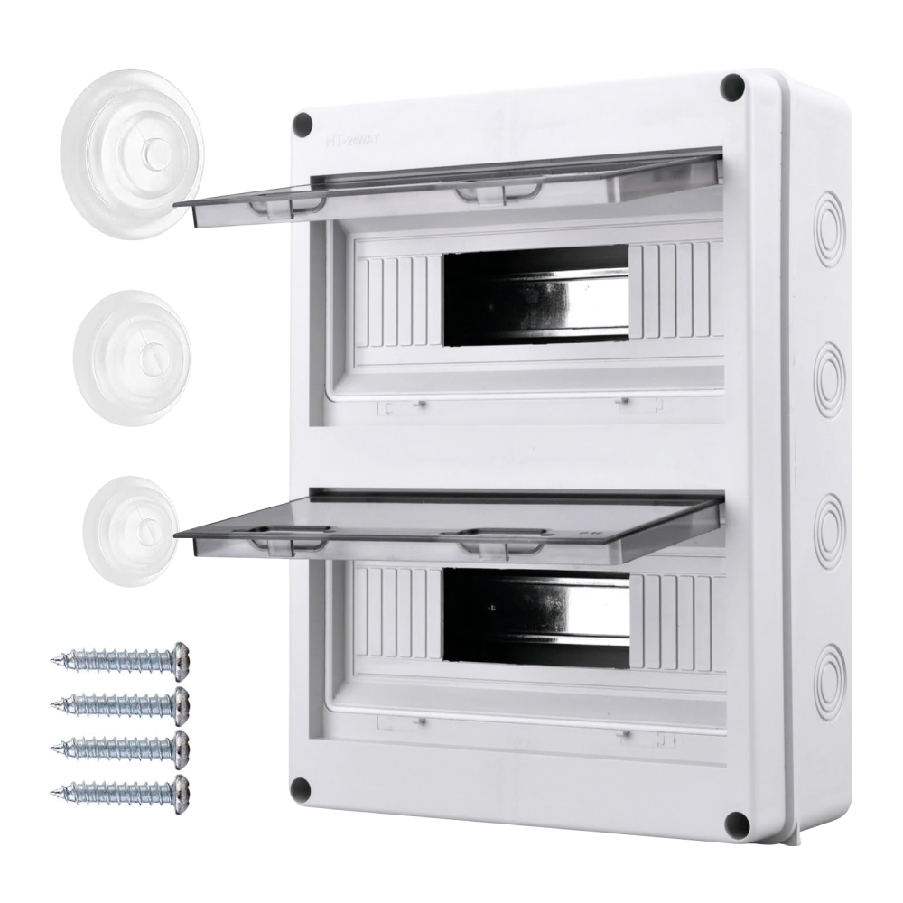 Caixa estanque com calha DIN para 24 módulos IP65 - 3