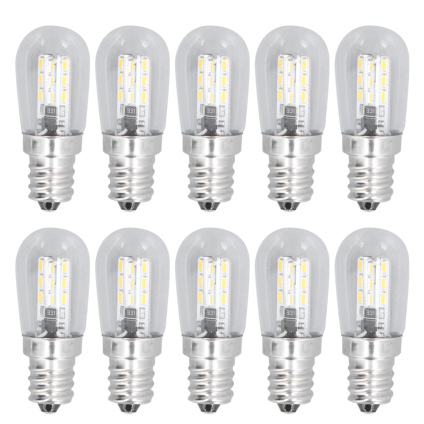 Lot De 10 Ampoules LED G40 E12 - 1W Blanc Chaud 2700K - Étanche IP54 - Pour Décoration