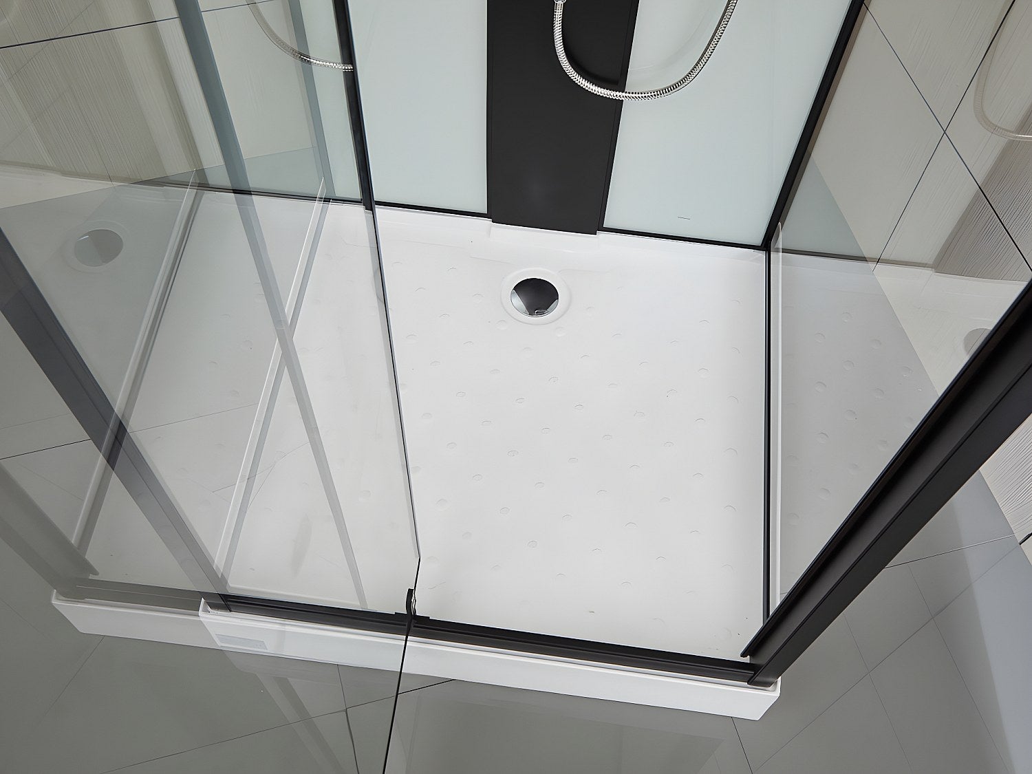 Cabine de douche hydromassante - 2 zones de jets de massage - L90 x P90 x H215 cm - pluie tropicale et douchette - PRIMEA - 8