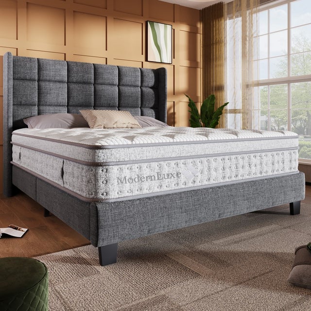 Matelas 140x200 cm ressorts ensachés 7 zones mousse froide hybride H3 25cm ergonomique respirant certifié OEKO-TEX
