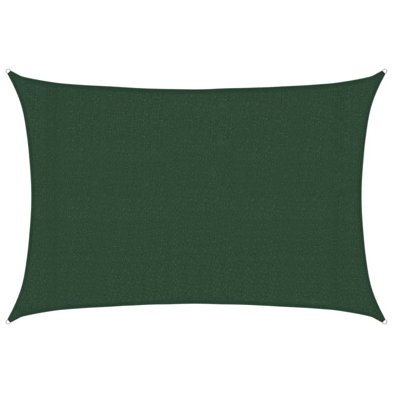 Żagiel przeciwsłoneczny 160 g/m² Ciemnozielony 3 x 4,5 m HDPE