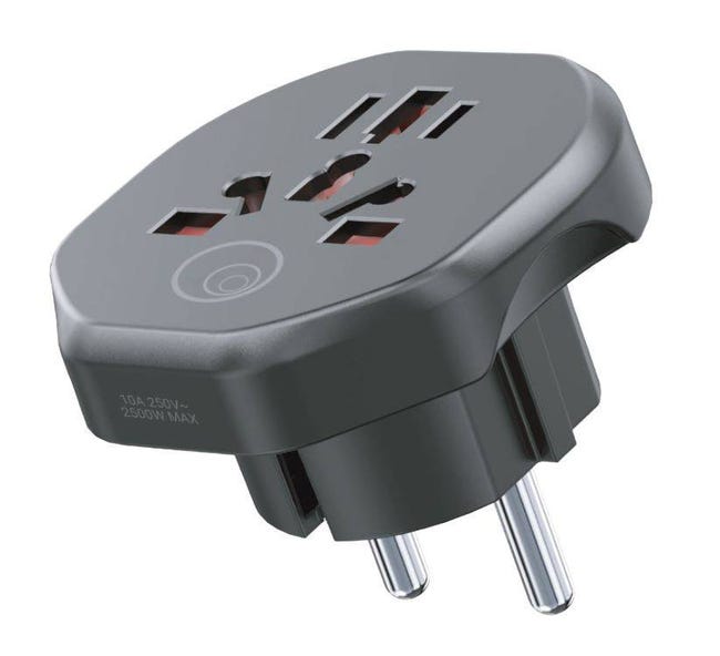 Adattatore da viaggio universale | 3 porte USB-C, 2 porte USB-A | Verbatim Adattatore da viaggio universale | 3 porte USB-C, 2 porte USB-A | Verbatim