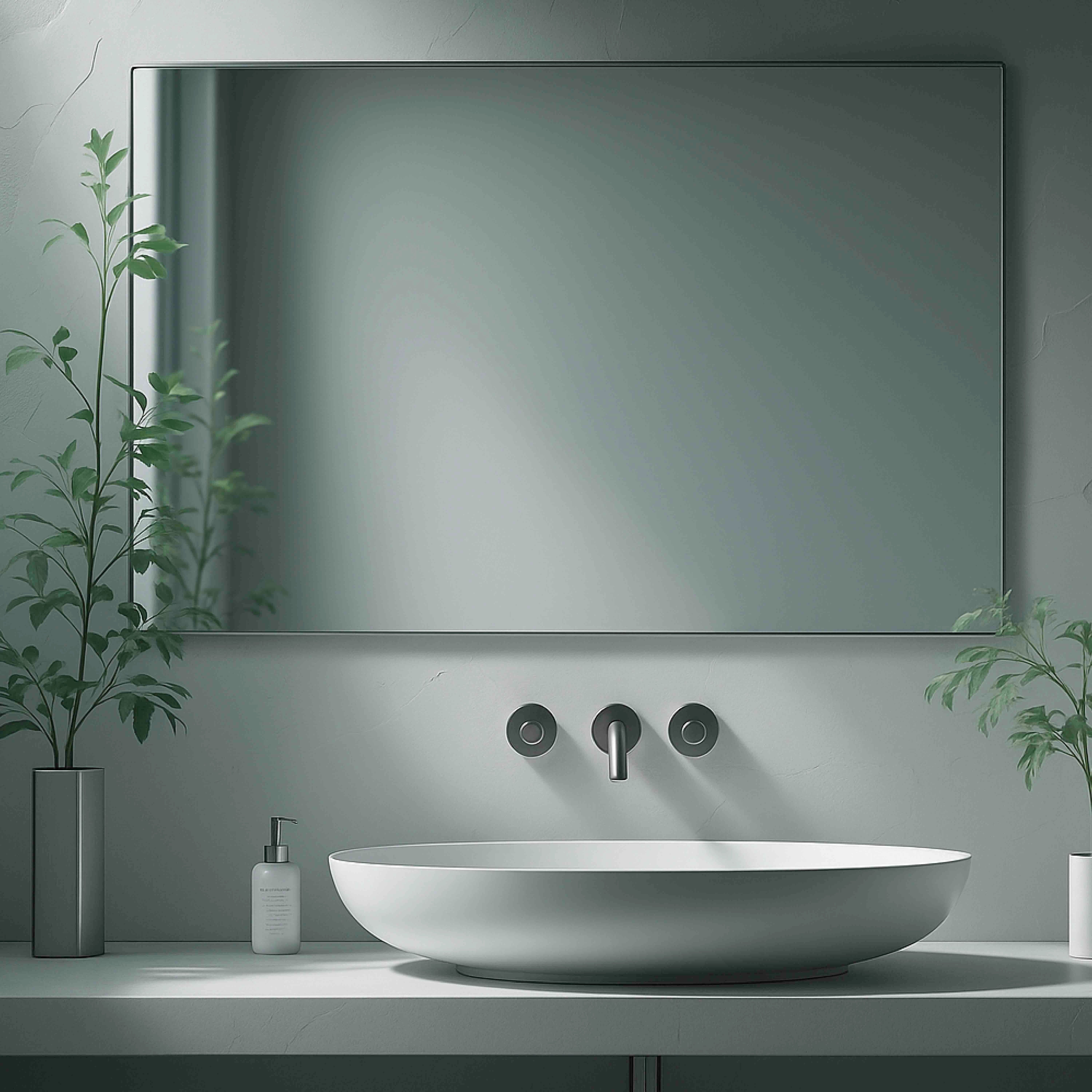 Miroir simple de salle de bain 80 cm-Jindoli - 5