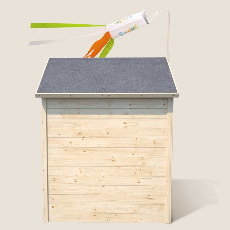 Cabane en bois avec fenêtre et boîte aux lettres GARANCE - 8