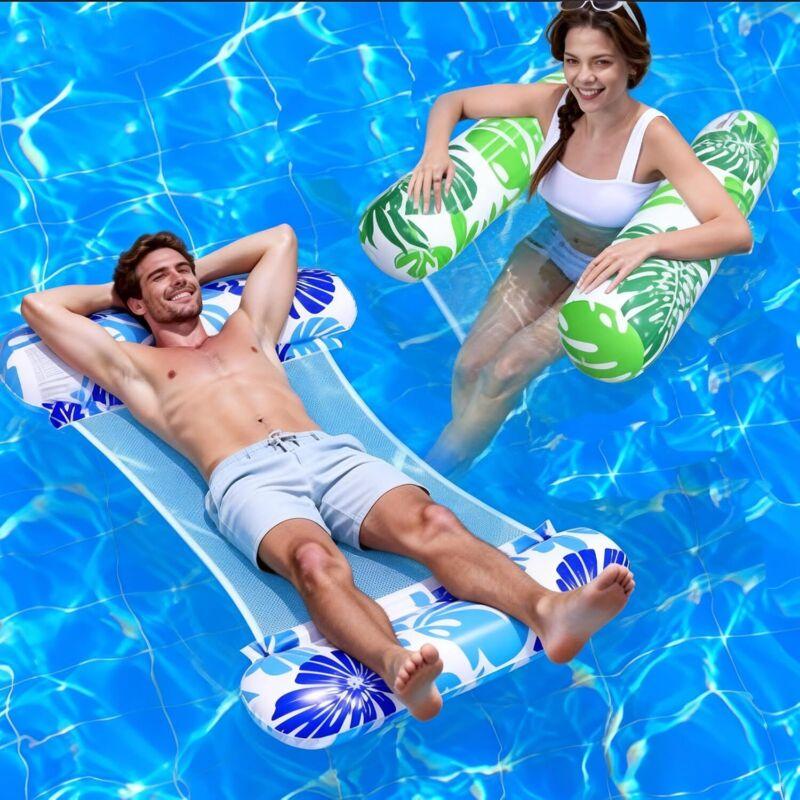 Matelas Gonflable 4 En 1 – Hamac Aquatique, Chaise Flottante, Bouée Piscine Adulte, Idéal Plage Et Lac