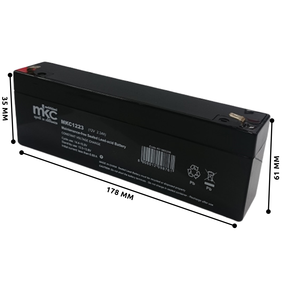 BATTERIA ERMETICA AL PIOMBO Agm 12V 2Ah 2,3 Ah RICARICABILE - Foto 11