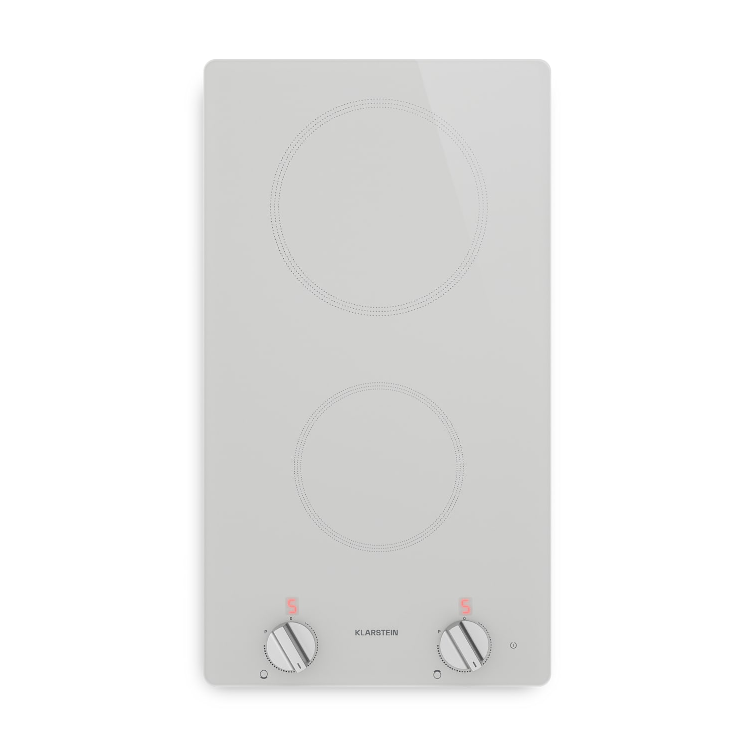 Klarstein Kochheld Placa De Inducción, Elegante Y Potente, 2 Zonas De Cocción, 3500 W, 30 Cm Blanco , Leroy Merlin
