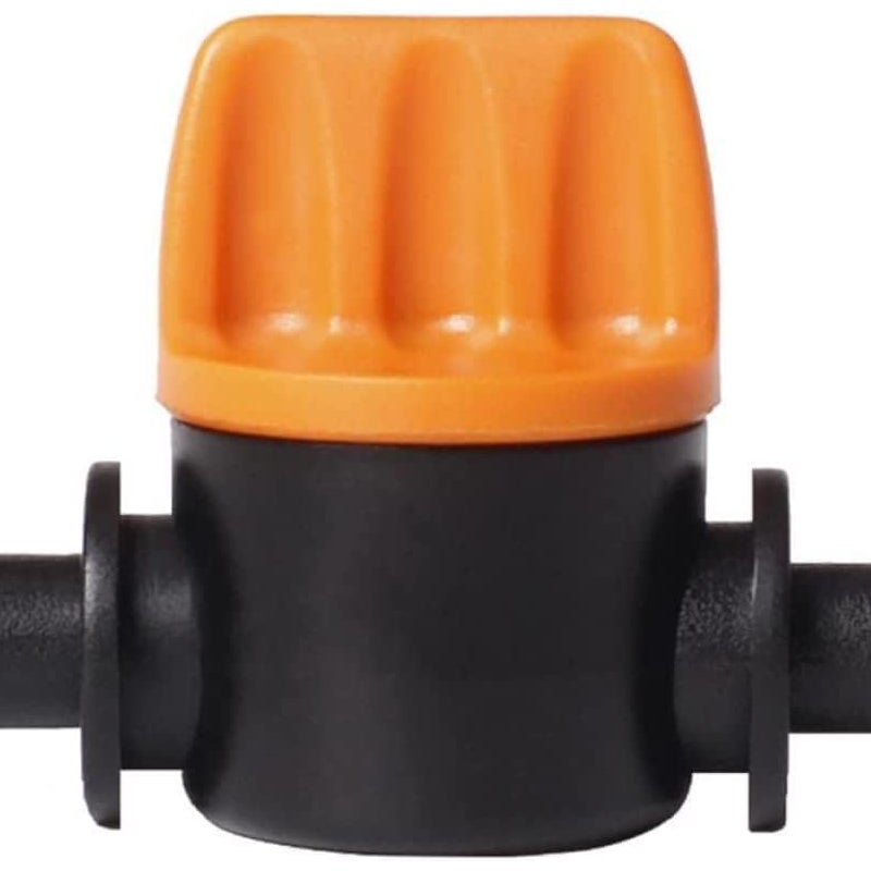 Zawór do rur nawadniających, zawór do nawadniania kropelkowego, zawór odcinający do rur nawadniających z kolcami 1/4 cala