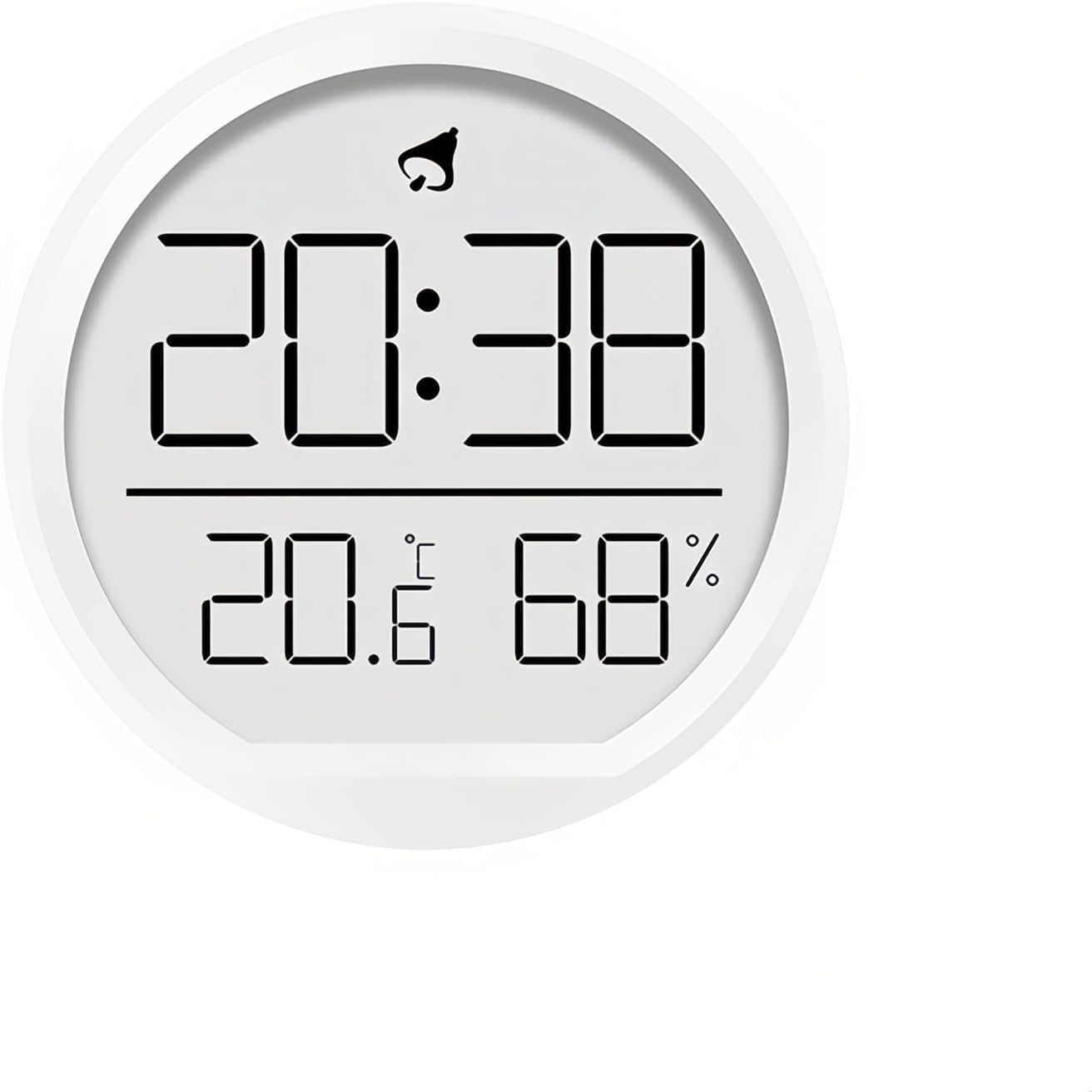 Cyfrowy budzik LCD z wyświetlaczem temperatury i wilgotności, magnetyczny design, 3 możliwości ustawienia, kalendarz 12/24-godzinny do domu, kuchni, b
