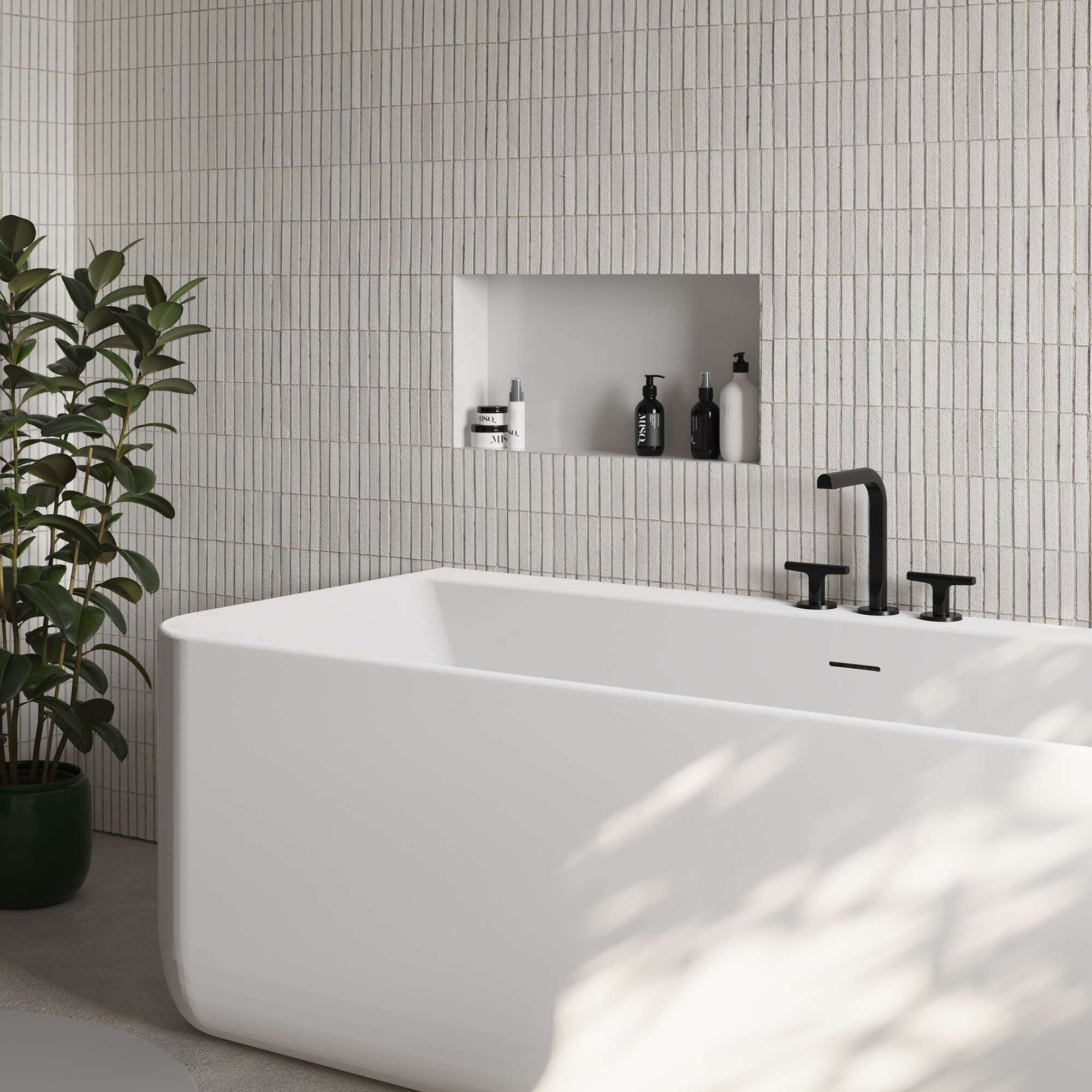 Hornacina de baño nicho de ducha 60x30 acero inoxidable 304 blanco mate manillons torrent