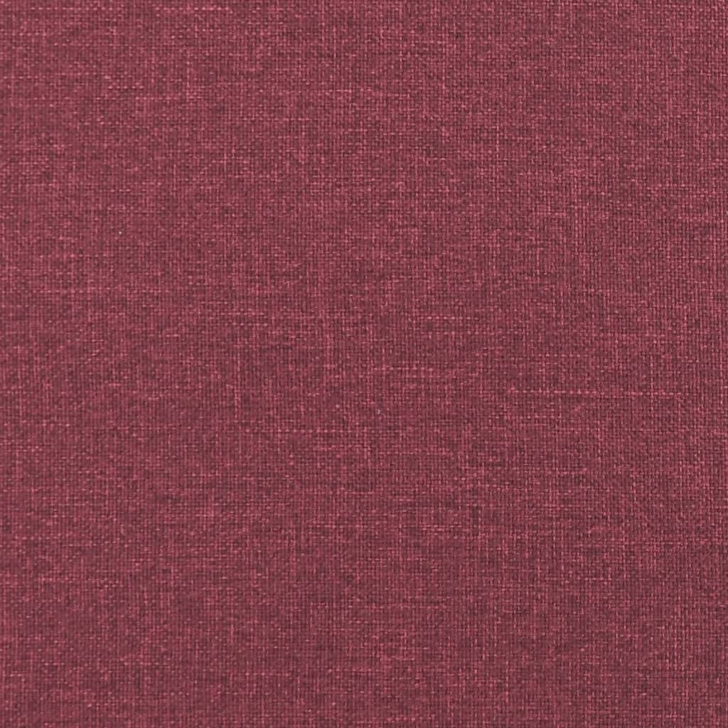 Repousa-pés em tecido vermelho 70x55x41 cm - 6