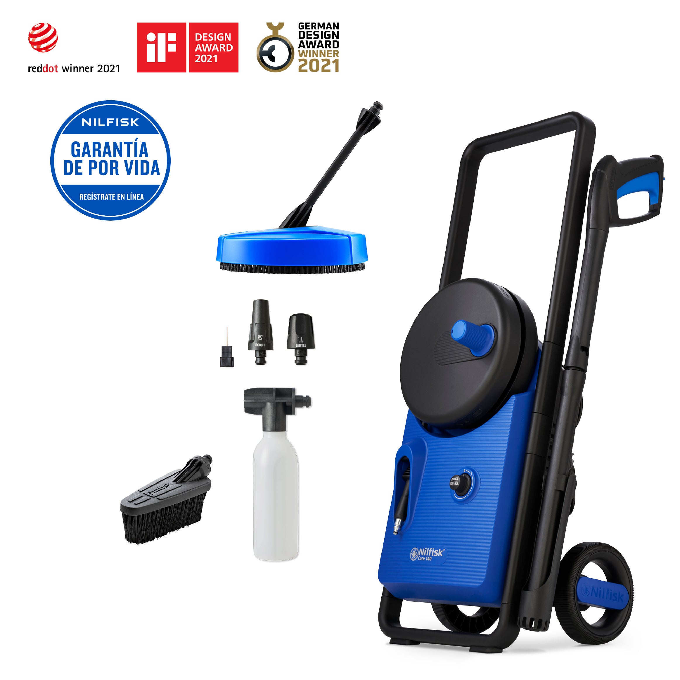 Nilfisk Hidrolimpiadora Eléctrica Core 140, 1800W Y 140 Bares De Presión , Leroy Merlin