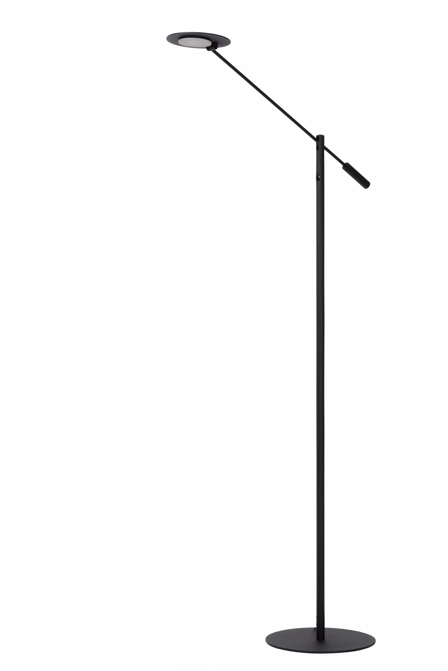 Lámpara de pie led regulable negra para oficina, 140 cm, flexible, 3000 k, lámpara de pie para sala de estar
