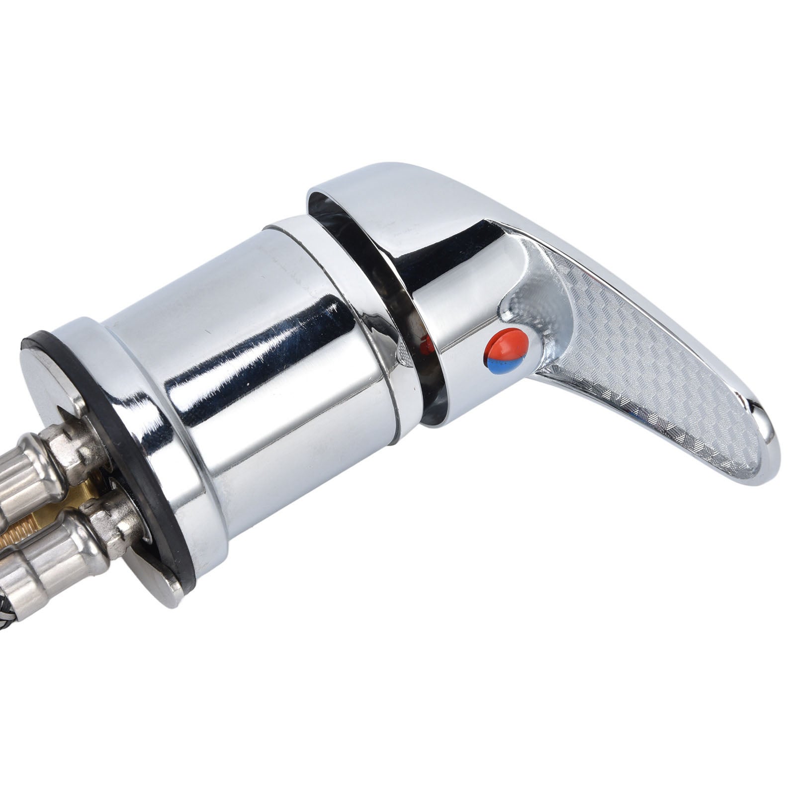 Conjunto torneira misturadora + spray cromado para lavatório SPA cabeleireiro barbearia - 7