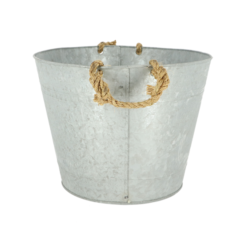 Jardinière bassine en zinc patiné Esschert Design - 3