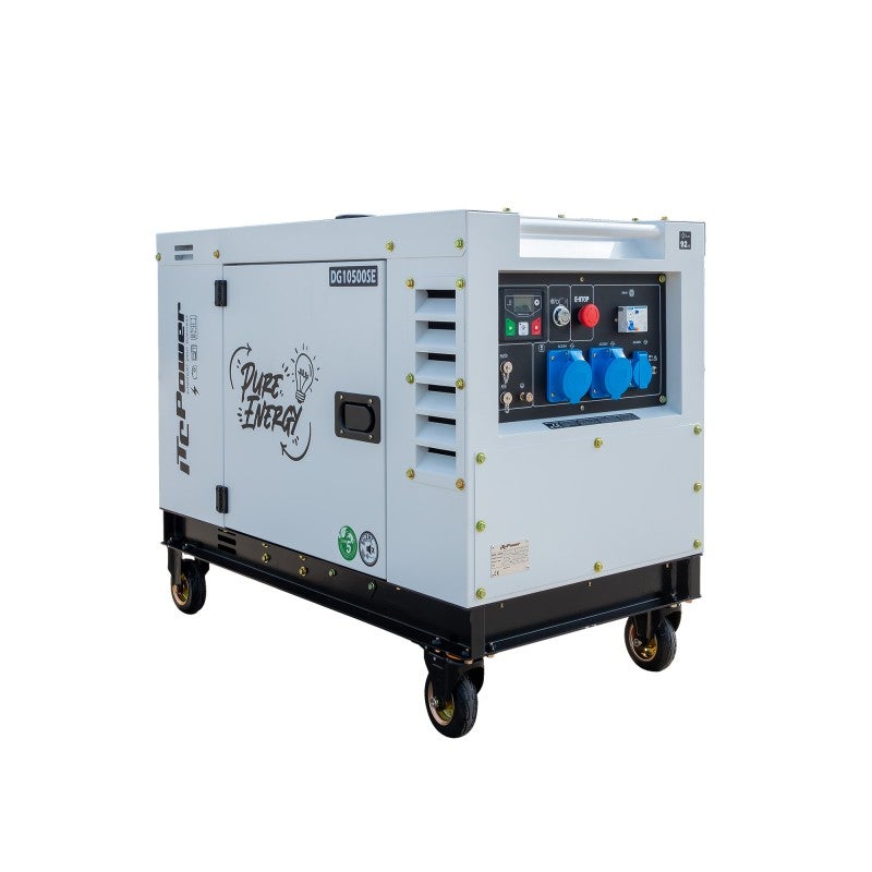 Generator diesel monofazat ITC Power DG10500SE, 8,5 kW, controller DC30, insonorizat
