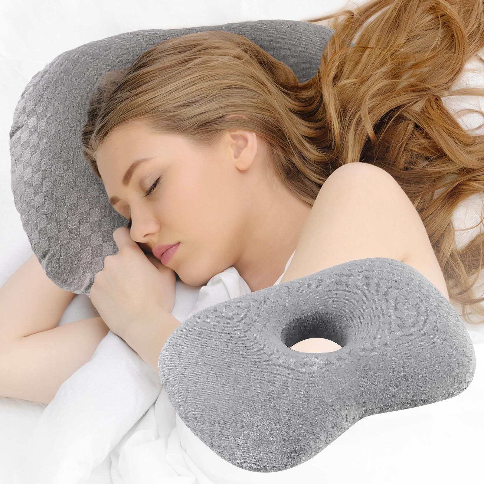 Eouayoree Cuscinetti Auricolari Di Ricambio 95x75mm | Pelle Morbida, Per Cuffie Over-Ear, Comfort E Durata - 3