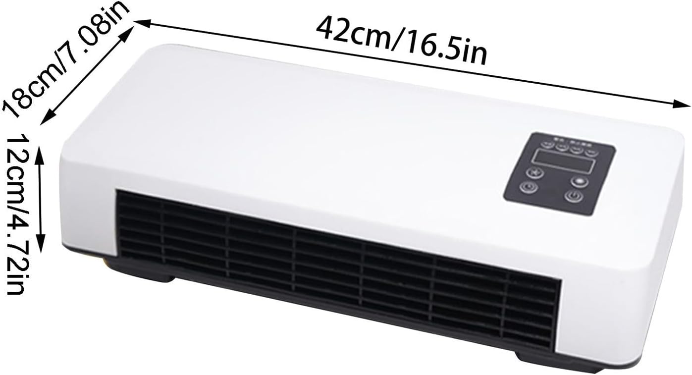 Combinaison de chauffage et de climatiseur portable, chauffage électrique mural 2 en 1 pour bureau et chambre - 5
