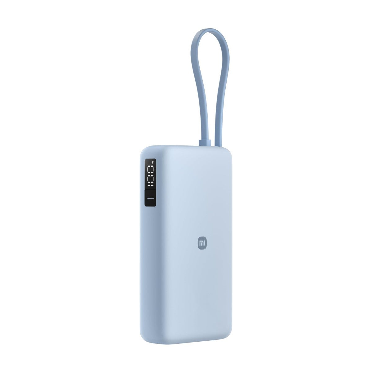 Xiaomi 67wh power bank 10000mah ice blu display digitale con cavo usb integrato