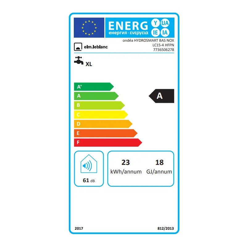 Chauffe-bains ONDEA LC15-4 HFPN ventouse hydrosmart bas nox (gaz naturel) - 2