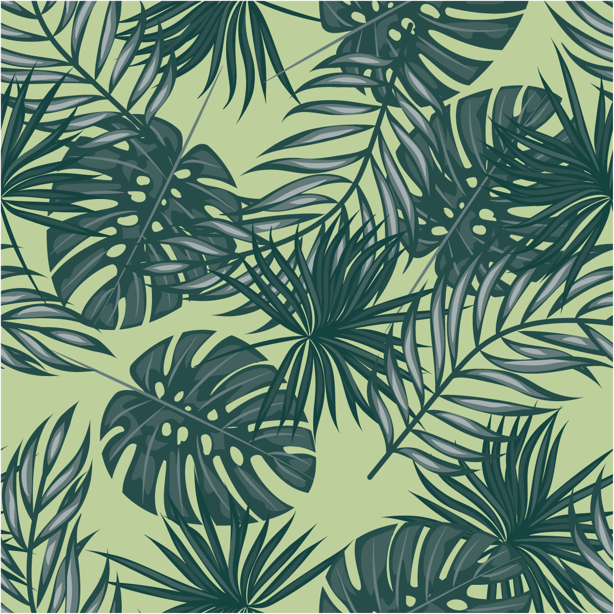 Adesivo carta da parati tropicale Huancayo - Sticker adesivo - adesivi murali - 50x50cm - 2