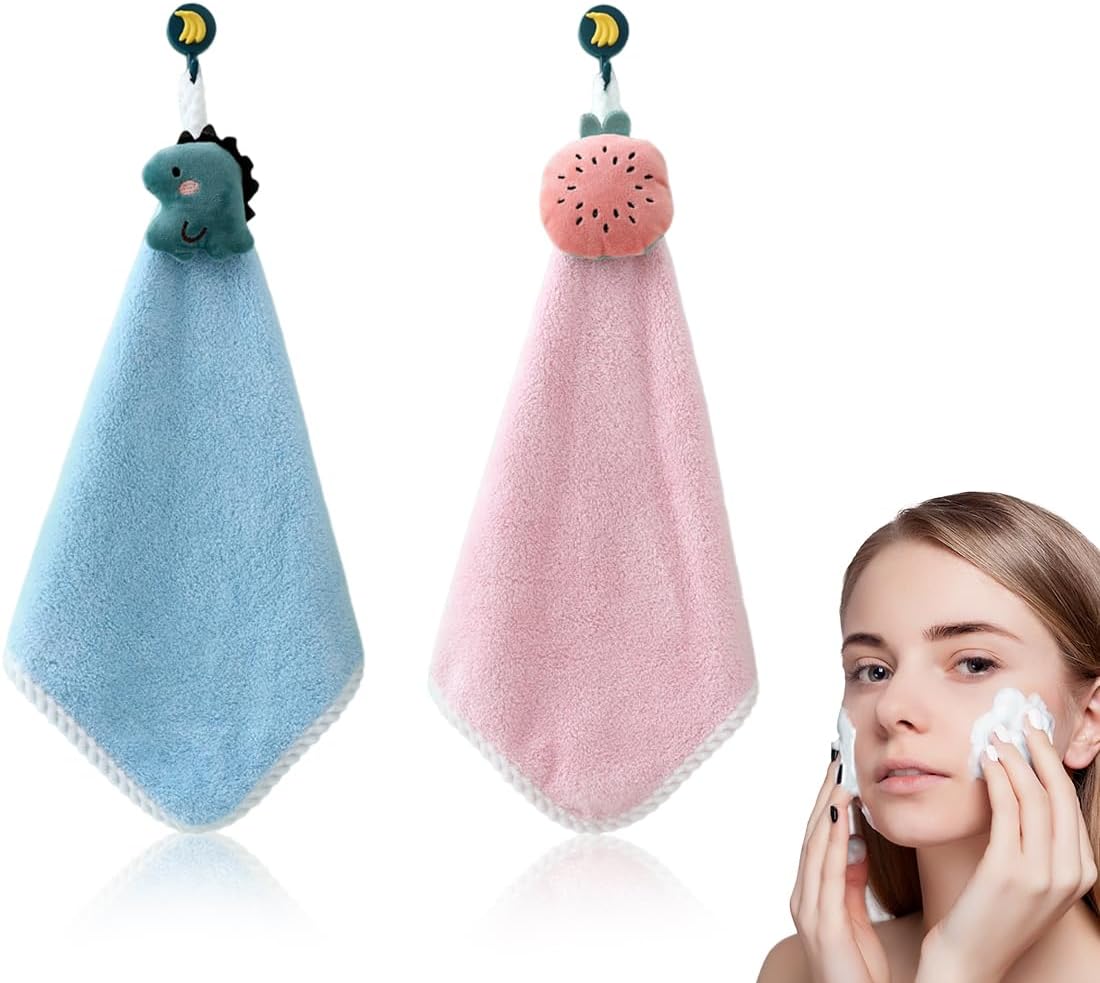 TSENQUE Lot De 2 Essuie-mains De Cuisine Vintage Pour Salle De Bain