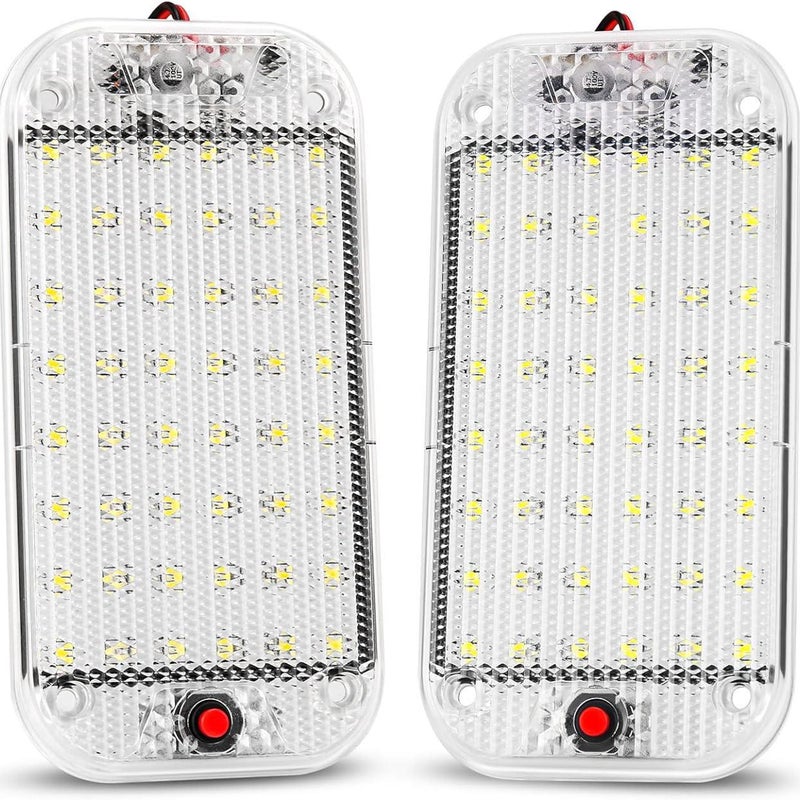 Oświetlenie wewnętrzne do kampera 12 V-85 V 800 lumenów Super jasna lampa sufitowa do kampera z włącznikiem/wyłącznikiem Oświetlenie wewnętrzne